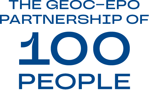 THE GEOC-EPO PARTNERSHIP OF 100 PEOPLE